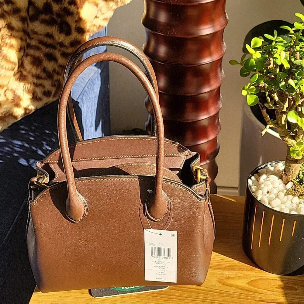 Soft Empire Carryall Satchel Bag 21 in Brown Maple